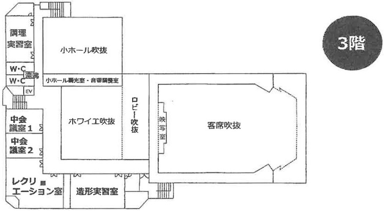 大津市民会館 3Fフロアマップ